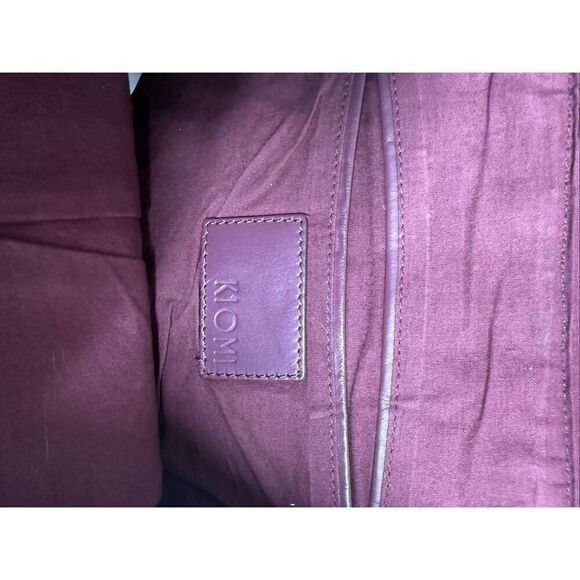 Kiomi Women’s Leather Suede Backpack Burgundy 11” X 10” See Description main image 11